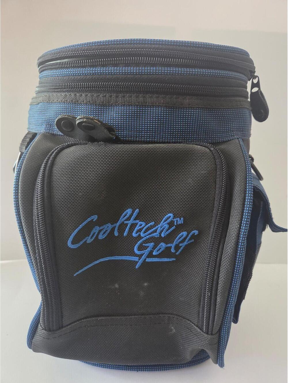 Cooltech Insulated Golf Cooler Navy Blue and Black Bag